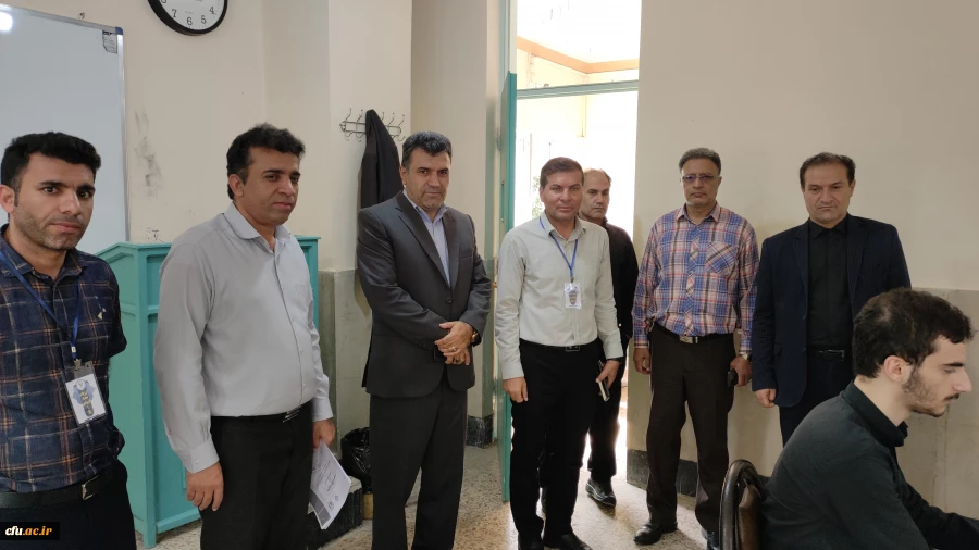 بازدید رئیس دبیرخانه هیات ممیز دانشگاه از فرایند برگزاری ارزیابی تکمیلی داوطلبان ورود به دانشگاه فرهنگیان 4