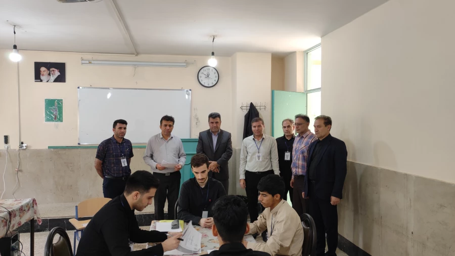 بازدید رئیس دبیرخانه هیات ممیز دانشگاه از فرایند برگزاری ارزیابی تکمیلی داوطلبان ورود به دانشگاه فرهنگیان 5