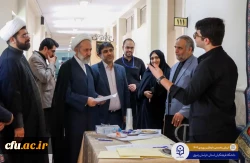 بازدید  حجت الاسلام علی تقوی مسئول نهاد نمایندگی مقام معظم رهبری  در دانشگاه فرهنگیان از حوزه ارزیابی خراسان رضوی 3