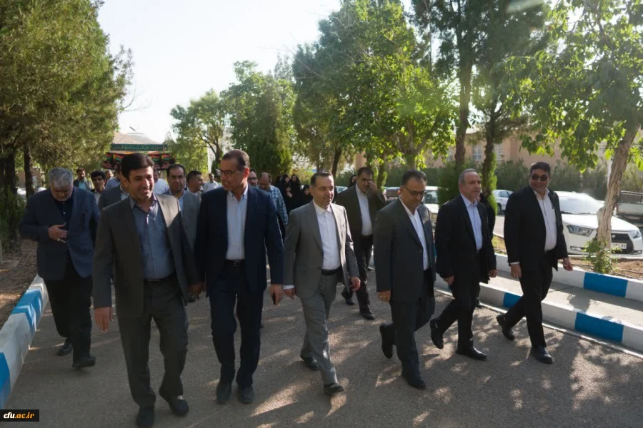 بازدید معاون برنامه ریزی و توسعه منابع دانشگاه فرهنگیان و مسئولین سازمان برنامه و بودجه کشور از پردیس های استان مرکزی  2