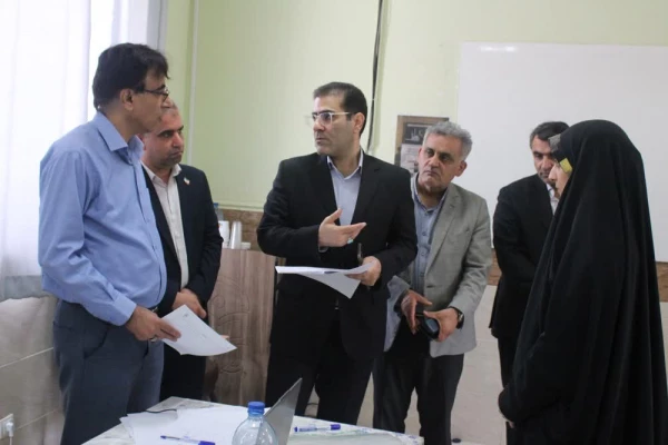 بازدید معاون برنامه ریزی و توسعه منابع دانشگاه فرهنگیان و مسئولین سازمان برنامه و بودجه کشور از پردیس های استان مرکزی  3