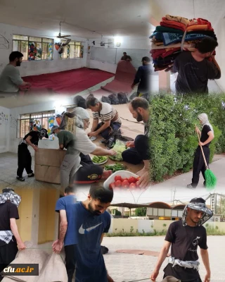 آغاز به کار خادمین جهت برپایی موکب جمانه دانشگاه فرهنگیان در شهر مقدس کربلا