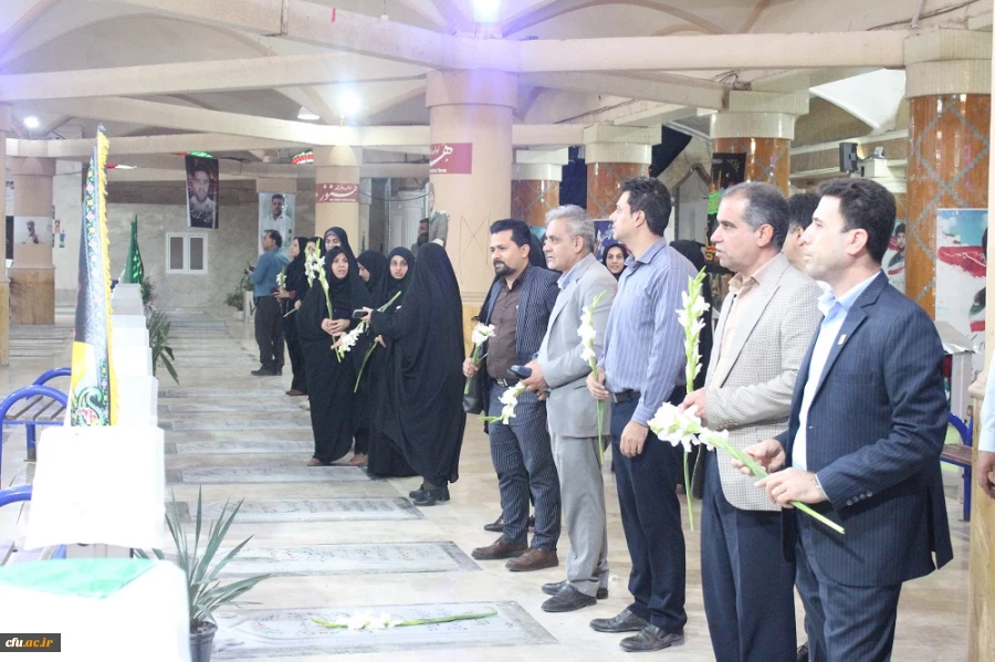 به مناسبت آغاز هفته دفاع مقدس؛
برگزاری آئین تجدید میثاق دانشگاهیان دانشگاه فرهنگیان استان بوشهر با شهدا 2