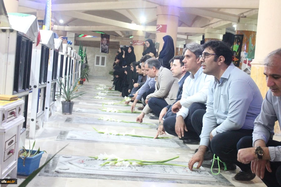 به مناسبت آغاز هفته دفاع مقدس؛
برگزاری آئین تجدید میثاق دانشگاهیان دانشگاه فرهنگیان استان بوشهر با شهدا 5