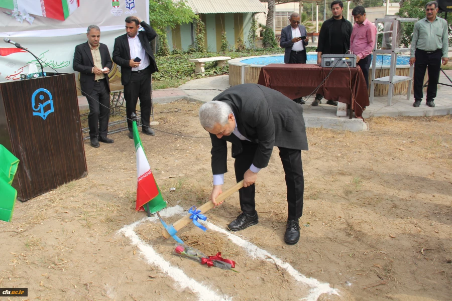 آیین کلنگ زنی احداث یادمان شهید گمنام به میزبانی دانشگاه فرهنگیان هرمزگان 43