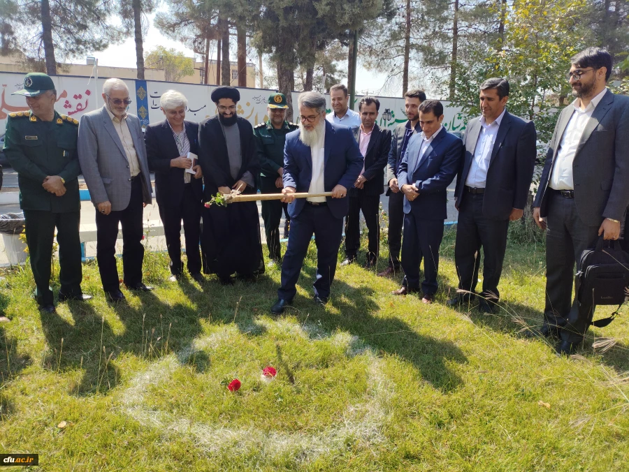 آئین کلنگ زنی ساخت یادمان شهید عزیز گمنام (خوشنام) در دانشگاه فرهنگیان استان کهگیلویه و بویراحمد 2
