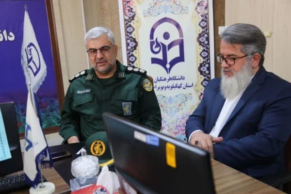 آئین کلنگ زنی ساخت یادمان شهید عزیز گمنام (خوشنام) در دانشگاه فرهنگیان استان کهگیلویه و بویراحمد 7