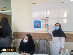 برپایی ایستگاه سلامت جسم و روان در پردیس بنت الهدی صدر بوشهر 3