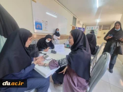 برپایی ایستگاه سلامت جسم و روان در پردیس بنت الهدی صدر بوشهر 13