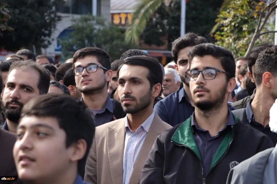 فریاد استکبار ستیزی دانشجو معلمان ،استادان و کارکنان دانشگاه فرهنگیان گیلان در یوم الله 13 آبان 7