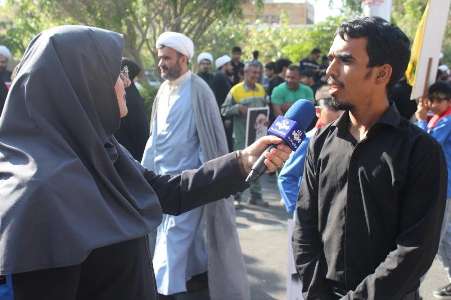 حضور پر شور دانشگاهیان دانشگاه فرهنگیان استان بوشهر در راهپیمایی 13 آبان ماه  15