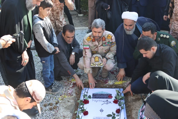 پیکر مطهر شهید گمنام در پردیس ایت الله خامنه ای گرگان تدفین شد 5