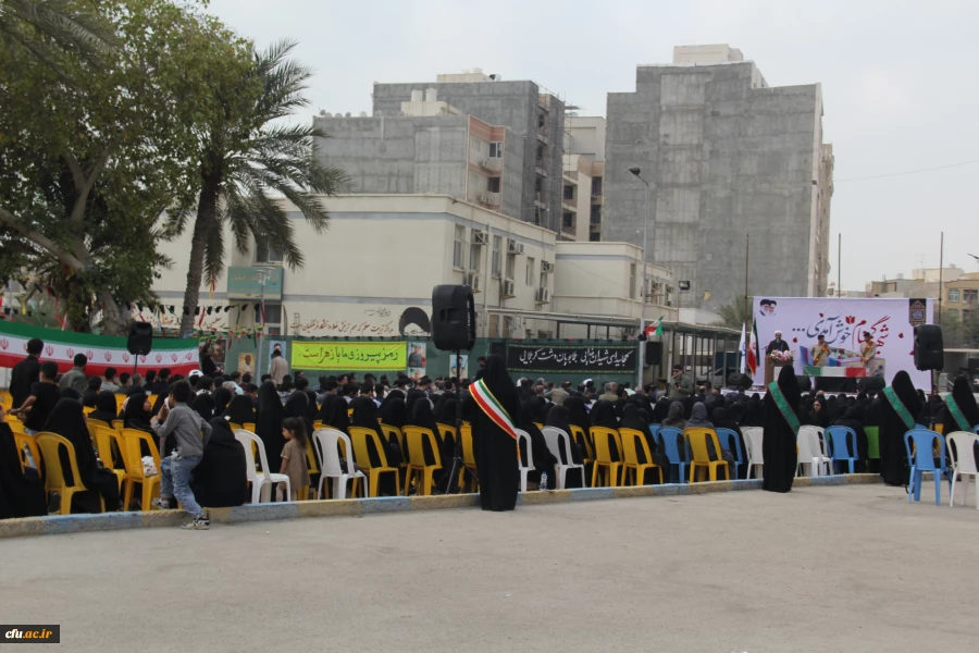 آیین تشییع و تدفین شهید گمنام ، درحال « برگزاری »
شهید گمنام، مهمان پردیس شهید بهشتی دانشگاه فرهنگیان هرمزگان 27