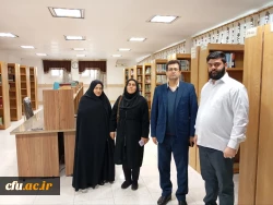 بازدید مسئولان سازمان مرکزی از کتابخانه های دانشگاه فرهنگیان قم با هدف گسترش زیرساخت دیجیتال سازی کتابخانه ها 2