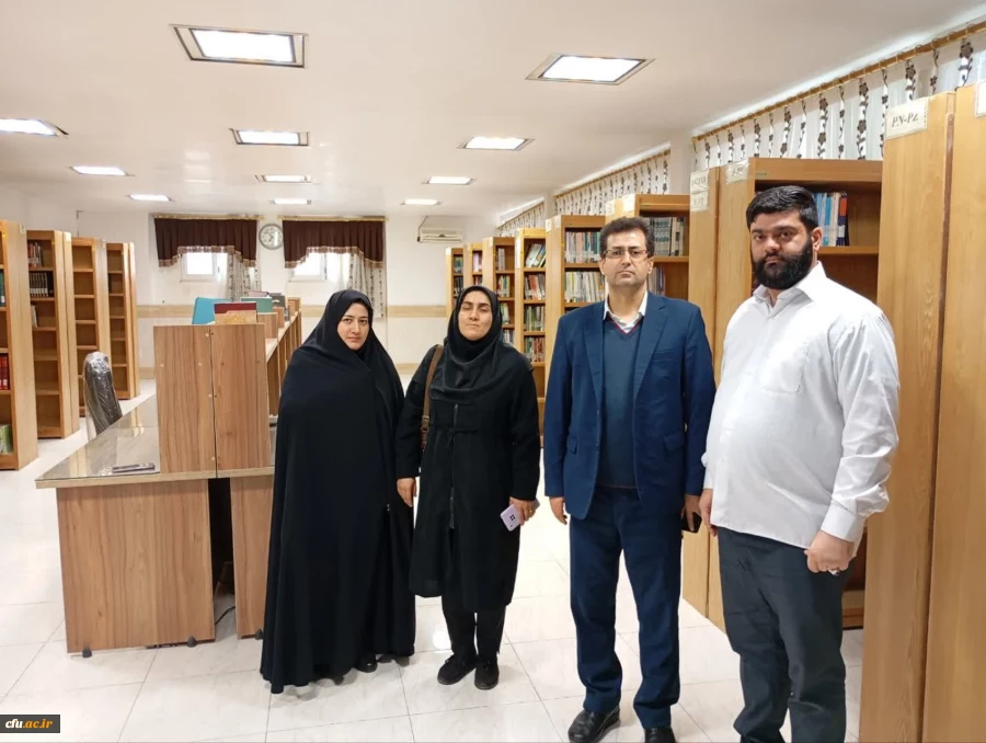 بازدید مسئولان سازمان مرکزی از کتابخانه های دانشگاه فرهنگیان قم با هدف گسترش زیرساخت دیجیتال سازی کتابخانه ها 2