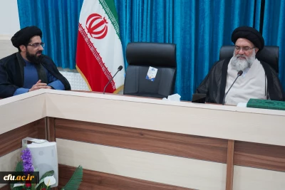 دیدار سرپرست دانشگاه فرهنگیان استان با آیت الله سید نصیر حسینی نماینده ولی فقیه در استان کهگیلویه و بویراحمد