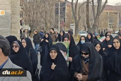 حضور پر شور خانواده ولایتمدار دانشگاه فرهنگیان آذربایجان شرقی در راهپیمایی محکومیت اغتشاشگران آمریکایی و صهیونیستی 13