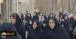 حضور پر شور خانواده ولایتمدار دانشگاه فرهنگیان آذربایجان شرقی در راهپیمایی محکومیت اغتشاشگران آمریکایی و صهیونیستی 14