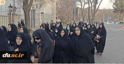 حضور پر شور خانواده ولایتمدار دانشگاه فرهنگیان آذربایجان شرقی در راهپیمایی محکومیت اغتشاشگران آمریکایی و صهیونیستی 16