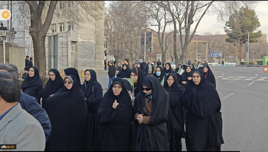 حضور پر شور خانواده ولایتمدار دانشگاه فرهنگیان آذربایجان شرقی در راهپیمایی محکومیت اغتشاشگران آمریکایی و صهیونیستی 17