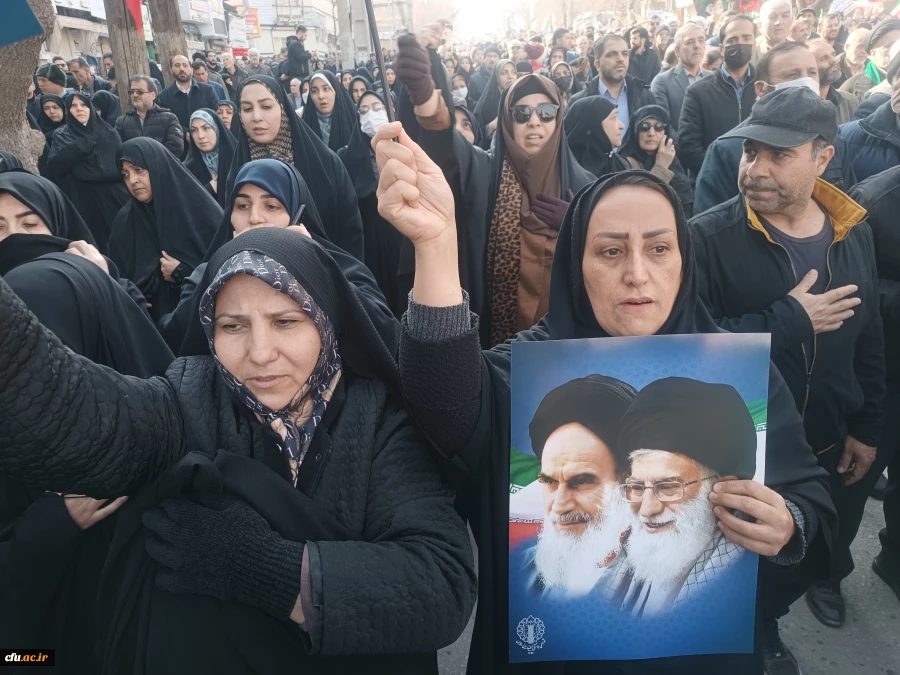 حضور پرشور اساتید، کارکنان و دانشجویان دانشگاه فرهنگیان استان کرمانشاه در مراسم تشییع و تدفین شهدای فتنه آمریکایی - صهیونیستی
 7