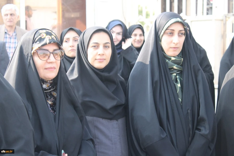 حضور دانشگاهیان دانشگاه فرهنگیان استان بوشهر در مراسم تشییع شهید مدافع امنیت 3