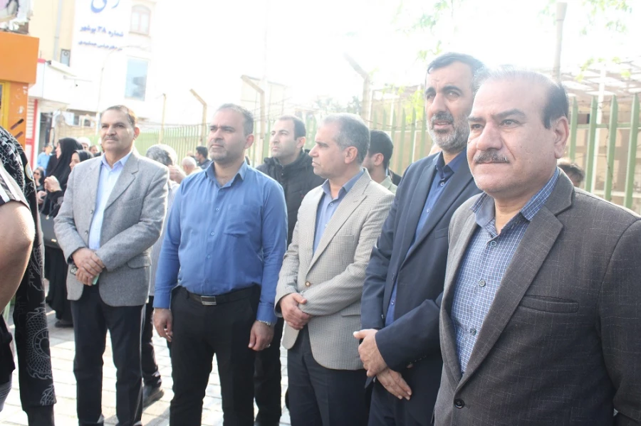 حضور دانشگاهیان دانشگاه فرهنگیان استان بوشهر در مراسم تشییع شهید مدافع امنیت 5