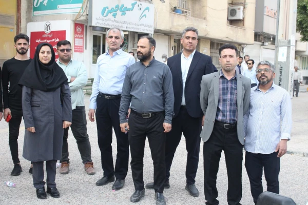 حضور دانشگاهیان دانشگاه فرهنگیان استان بوشهر در مراسم تشییع شهید مدافع امنیت 10