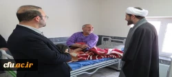 حضور سرپرست دانشگاه فرهنگیان در بیمارستان توانبخشی ایثار اردبیل به مناسبت ولادت حضرت ابوالفضل (ع) و روز جانباز 8