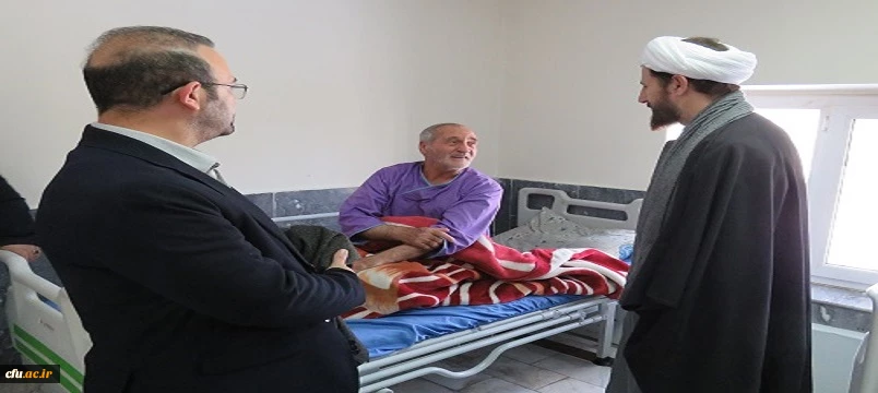 حضور سرپرست دانشگاه فرهنگیان در بیمارستان توانبخشی ایثار اردبیل به مناسبت ولادت حضرت ابوالفضل (ع) و روز جانباز 8