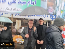 اساتید ، کارکنان و دانشجو معلمان دانشگاه فرهنگیان استان آذربایجان شرقی  با فریاد «خامنه ای جان ایران است» ۲۲ بهمن را به صحنه انفجار ایمان بدل کردند 3