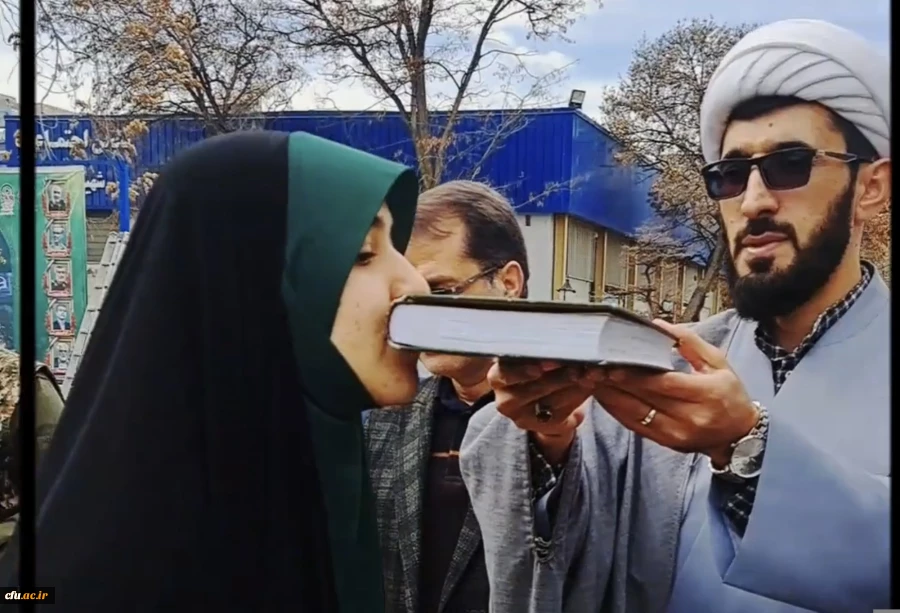 آیین بدرقه کاروان دانشجو معلمان دانشگاه فرهنگیان آذربایجان شرقی به اردوی راهیان نور ۱۴۰۴ 
 16