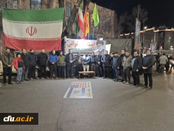 پوشش خبری صدا و سیما از ایجاد موکب و ایستگاه صلواتی دانشگاه فرهنگیان آذربایجان شرقی در میدان ساعت تبریز 9
