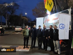 پوشش خبری صدا و سیما از ایجاد موکب و ایستگاه صلواتی دانشگاه فرهنگیان آذربایجان شرقی در میدان ساعت تبریز 16