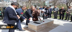 غبارروبی و عطرافشانی مزار شهید گمنام دانشگاه فرهنگیان استان 4