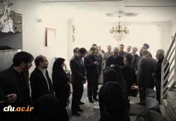 دیدار رییس و اعضای هیات رییسه دانشگاه فرهنگیان ، رییس دفترنهاد نمایندگی مقام معظم رهبری در دانشگاه ، نماینده وزیر آموزش و پرورش به همراه جمعی دیگر از خدمتگزاران دانشگاه با خانواده های معزز شهیدان دانشجو معلم، امیرحسین سلجوقی و امیرمحمداسمعیل لو  10