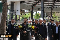 دیدار رییس و اعضای هیات رییسه دانشگاه فرهنگیان ، رییس دفترنهاد نمایندگی مقام معظم رهبری در دانشگاه ، نماینده وزیر آموزش و پرورش به همراه جمعی دیگر از خدمتگزاران دانشگاه با خانواده های معزز شهیدان دانشجو معلم، امیرحسین سلجوقی و امیرمحمداسمعیل لو  11