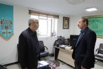 دیدار صمیمانه رئیس دانشگاه فرهنگیان با همکاران سازمان مرکزی در سال جدید 43
