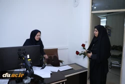 
دیدارآرزو عادلی فر سرپرست معاونت برنامه ریزی و توسعه منابع و حوریه رزاقیان مشاور امور بانوان دانشگاه فرهنگیان با بانوان سازمان مرکزی به مناسبت ولادت حضرت معصومه(س) 2