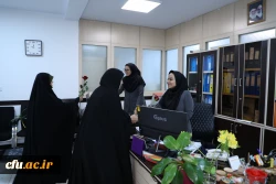 
دیدارآرزو عادلی فر سرپرست معاونت برنامه ریزی و توسعه منابع و حوریه رزاقیان مشاور امور بانوان دانشگاه فرهنگیان با بانوان سازمان مرکزی به مناسبت ولادت حضرت معصومه(س) 4