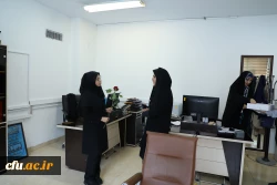 
دیدارآرزو عادلی فر سرپرست معاونت برنامه ریزی و توسعه منابع و حوریه رزاقیان مشاور امور بانوان دانشگاه فرهنگیان با بانوان سازمان مرکزی به مناسبت ولادت حضرت معصومه(س) 7