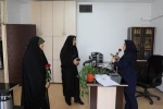 
دیدارآرزو عادلی فر سرپرست معاونت برنامه ریزی و توسعه منابع و حوریه رزاقیان مشاور امور بانوان دانشگاه فرهنگیان با بانوان سازمان مرکزی به مناسبت ولادت حضرت معصومه(س) 4