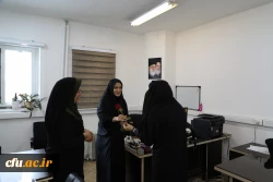 
دیدارآرزو عادلی فر سرپرست معاونت برنامه ریزی و توسعه منابع و حوریه رزاقیان مشاور امور بانوان دانشگاه فرهنگیان با بانوان سازمان مرکزی به مناسبت ولادت حضرت معصومه(س) 2