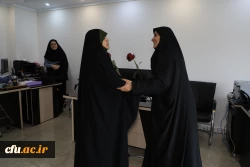 
دیدارآرزو عادلی فر سرپرست معاونت برنامه ریزی و توسعه منابع و حوریه رزاقیان مشاور امور بانوان دانشگاه فرهنگیان با بانوان سازمان مرکزی به مناسبت ولادت حضرت معصومه(س) 2
