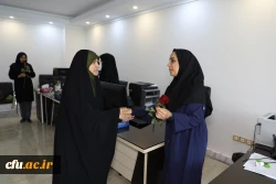 
دیدارآرزو عادلی فر سرپرست معاونت برنامه ریزی و توسعه منابع و حوریه رزاقیان مشاور امور بانوان دانشگاه فرهنگیان با بانوان سازمان مرکزی به مناسبت ولادت حضرت معصومه(س) 8