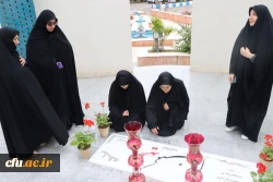 آیین رونمایی از سنگ مزار جدید شهید گمنام دانشگاه فرهنگیان قزوین 7