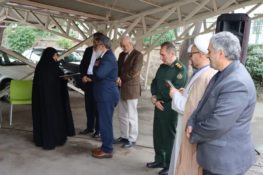 آیین رونمایی از سنگ مزار جدید شهید گمنام دانشگاه فرهنگیان قزوین 9