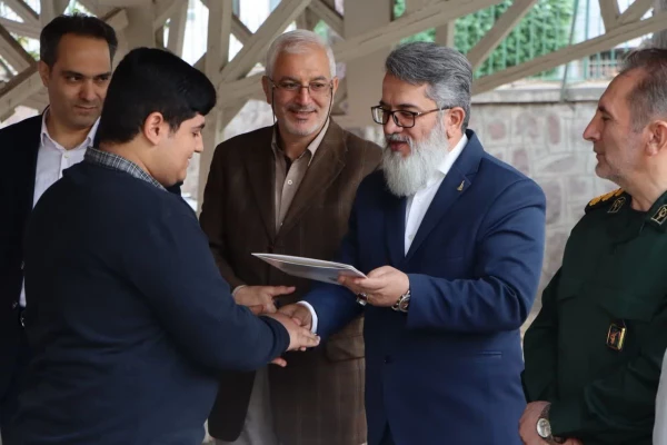 آیین رونمایی از سنگ مزار جدید شهید گمنام دانشگاه فرهنگیان قزوین 10