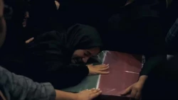 مراسم وداع با پیکر شهیده فائزه رحیمی