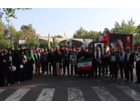 حضور کاروان دانشگاه فرهنگیان استان اردبیل در مراسم تشییع رهبر شهید